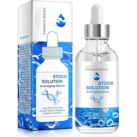 Suero facial de 1 onza líquida, suero antienvejecimiento para la cara, ajuste instantáneo de la cara, reduce las líneas finas, arrugas, aumenta el col