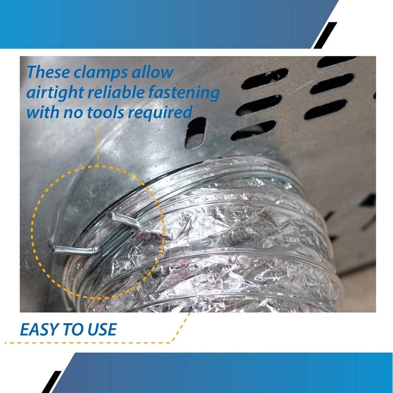 Raven Dryer Vent Tension Clamp – 4 In. Diameter (2