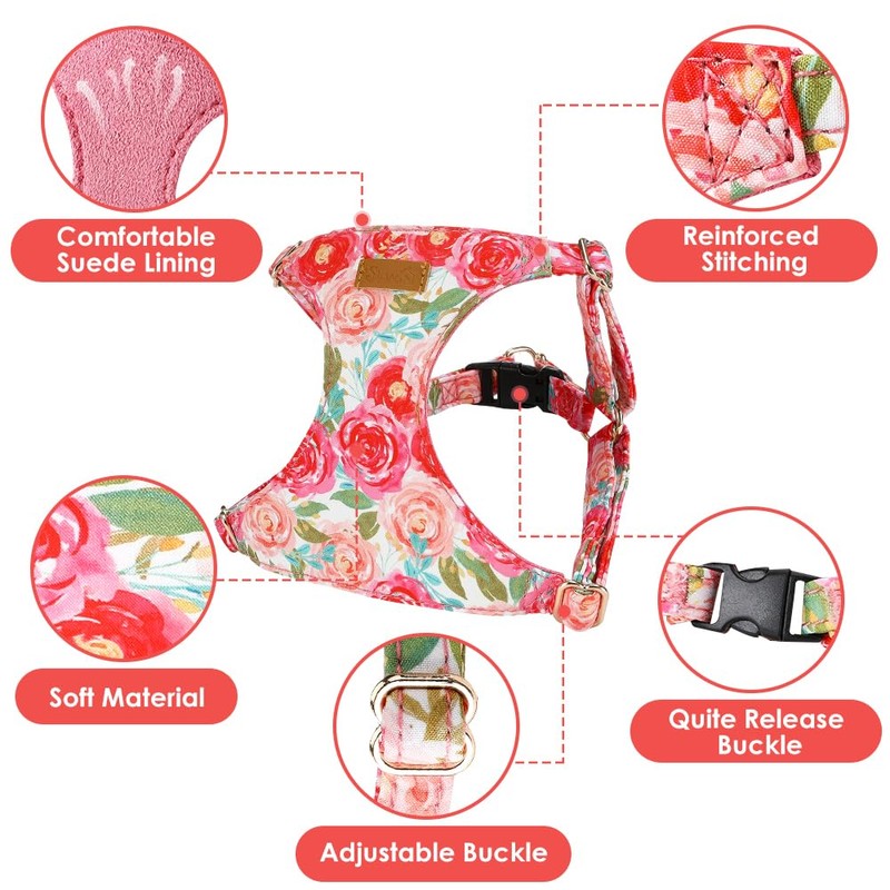 SlowTon Dog Harness Small Sized Dog - Soft XXS Dog