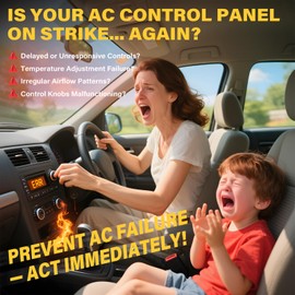 16231175 AC Heater Control Panel Climate Control Module Switch - Compatible with Chevy GMC C/K Series Trucks (C1500 C2500 C3500 K1500 K2500 K3500) 1996-2002 - Replaces 599-007 - Without Rear Defogger