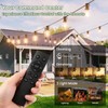Svater Solar Outdoor String Lights 50 FT, G40 Patio Lights