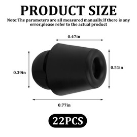 panthra 22 Car Door Bumper Shock Absorbers, Car Door Strike Protector, Shock Absorption, Noise Reduction, Quiet and Comfortable Driving Experience, Suitable for Most Cars (Black)