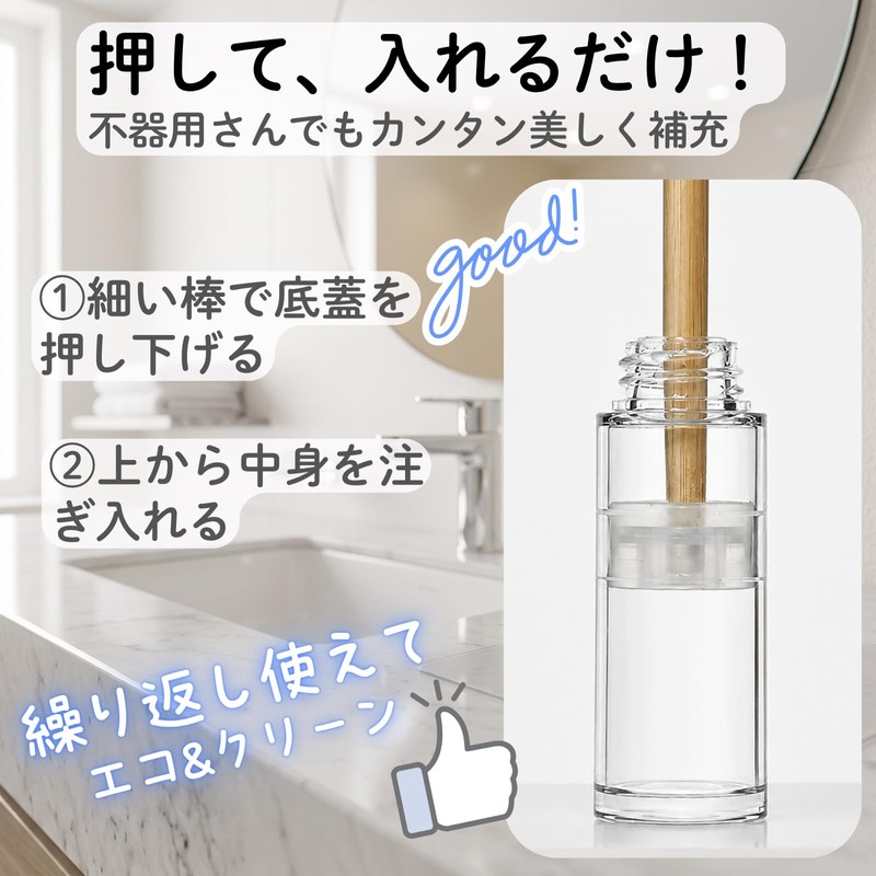 Bule Maple Travel Bottles, Divided Bottles, Vacuum Bottles, Refill, Pump,