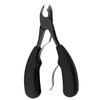 FOMIYES Ergonomic Nail Scissors Black Double Spring Nail Cutters Clipper