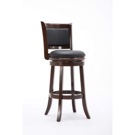 Boraam Augusta Bar Height Swivel Stool, 29-Inch, Cappuccino