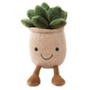 OUKEYI 9.8 inch Succulents Plush Toy, Flower Pot Stuffed Plushie