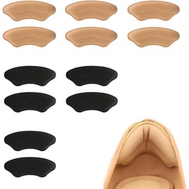 Almohadillas de Talón, 6 Pares Talonera para Zapatos, Protectores de Tacón, Adheribles para Zapatos de Mujer y Hombre