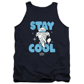 The Year Without Santa Claus Stay Cool Unisex Adult Tank Top, Navy, 2X-Large