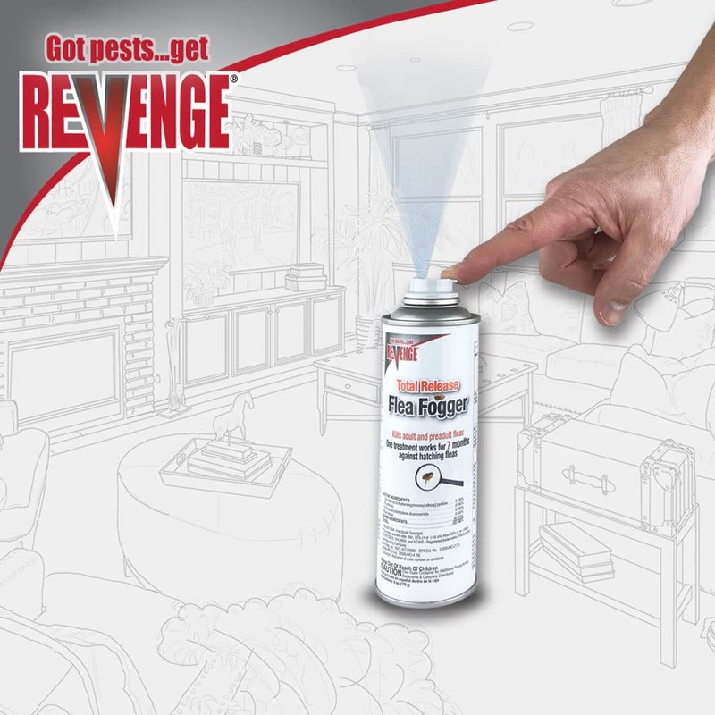 Revenge Total Release Flea Fogger, Pack of 3 6 oz