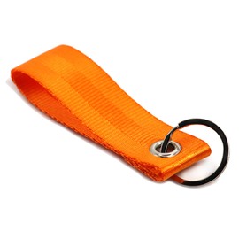 VmG-Store Key Chain Lanyard 9 x 2.5 cm for Car Key Motorcycle Key Ring Motorsport Sports Strap Tuning Accessories Durable S146, orange