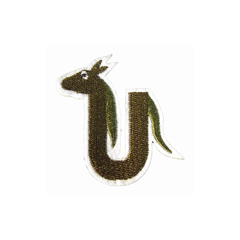 Iron On Patch Alphabet Animal (U)