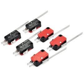 Gikfun V-153-1C25 Micro Limit Switch Long Straight Hinge Roller Lever Arm SPDT Snap Action LOT for Arduino DIY (Pack of 6PCS) EK1917U