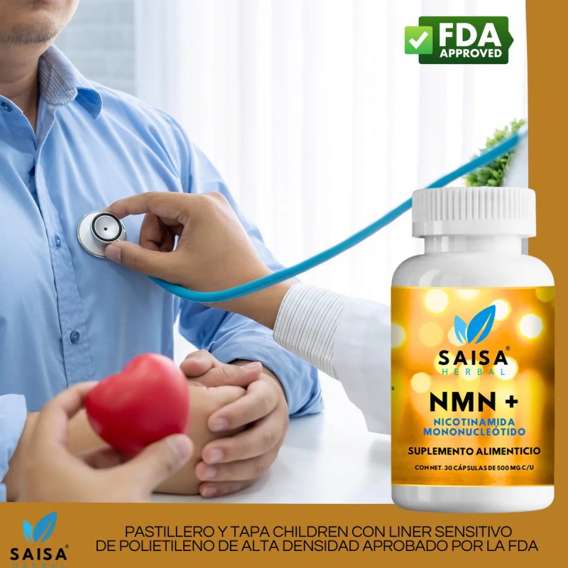 Nmn 500 mg 30 cpsulas Precursor Nad Suplemento Alimenticio Sin