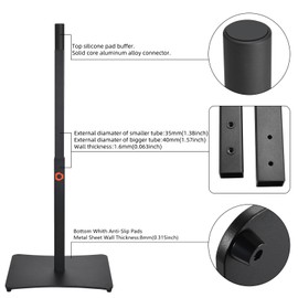 AZTOPA Speaker Stand for JBL PartyBox 520/320/310/120/110/100, Adjustable Height 23.35" to 34.37", Carbon Steel, Anti-Slip Base, Speaker Display Heavy-Duty Stand Mount Holder