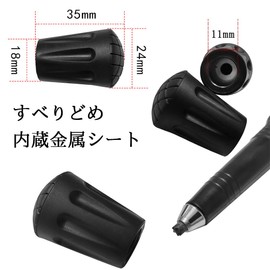 GLOWZEN Wrecking Pole Cap, Rubber Cap, Set of 10, Replacement for Climbing, Skiing, Walking, Hiking, Lightweight, Abrasion Resistant, Universal Type, Replacement Parts