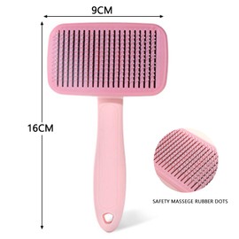 Pet Hair Removal Brush for Homes with Shedding Animals (Pink)