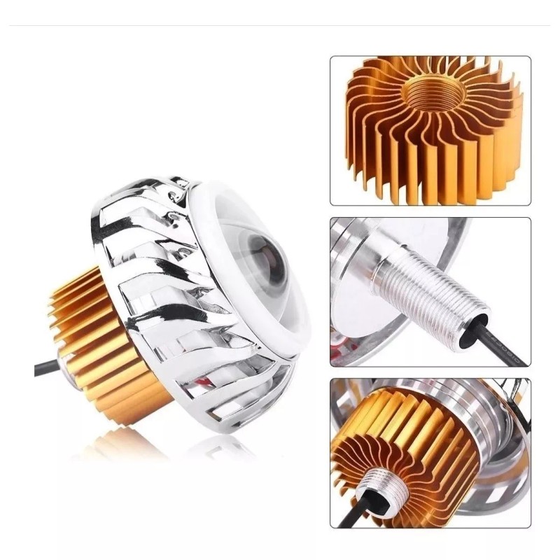 Yuqing Lupa Led Faro Ojo De Angel Y Demonio Motos