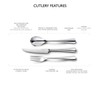 Robert Welch Malvern Bright Long Handled Spoon, Set of 4.