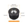 sourcing map Set of 4 Round Pipe Inserts with M8