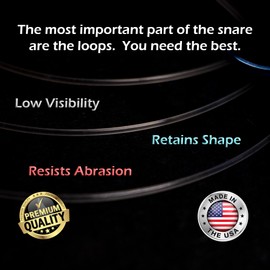 Fishernomics Handcrafted Crab Snare for Fishing Pole, US Manufactured Premium Loops, Highly Durable Crab Snare Trap for Crabbing Blue, Dungeness, Red & Rock Crabs (Classic) (2)