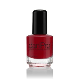 daniPro Doctor Formulated Nail Polish Always Be True - Deep Red Fingernail Polish & Toenail Polish, 0.5 oz with Undecylenic Acid, Biotin & Vitamins - Vegan Formula for Healthy Nails - USA-Made