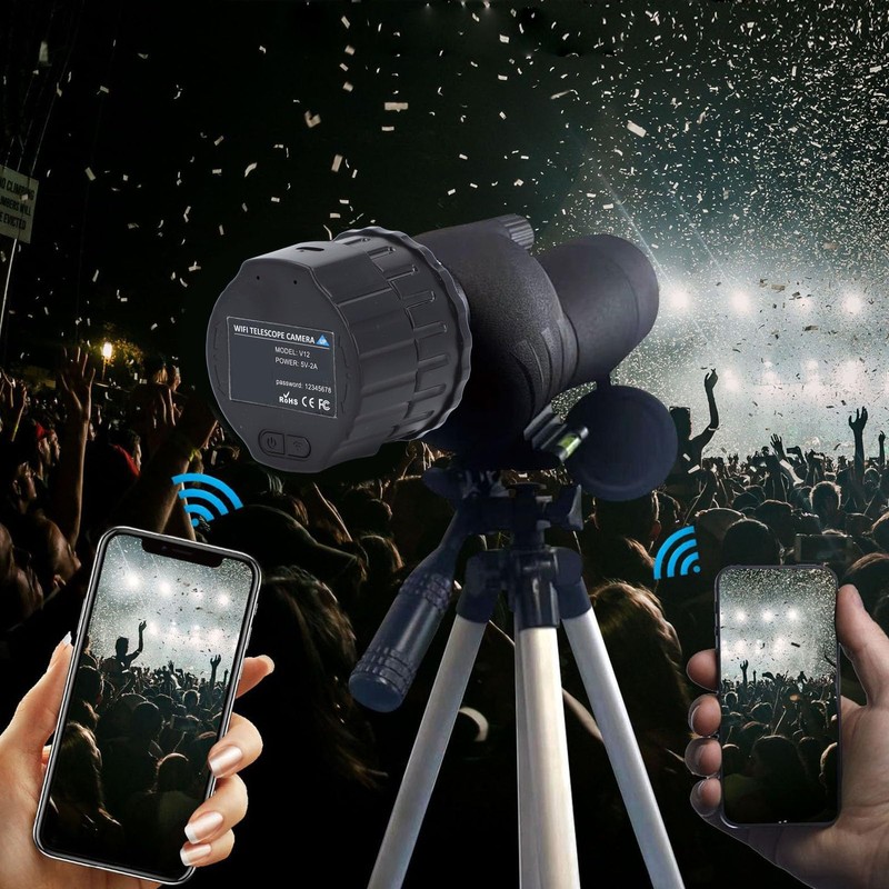 4MP Cordless Electronic Eyepiece, Wi Fi Telescope Camera, 2K Video