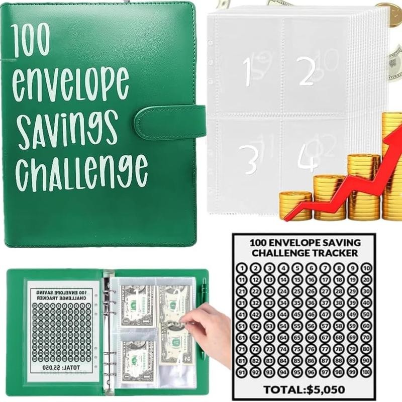 【CLOUDSEA】100 Envelopes Money Saving Challenge Money Saving Binder 100 Envelope