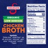 Swanson Low Sodium Organic Chicken Broth, 32 oz Carton