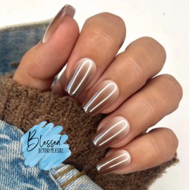 Red Aspen Press On Nails~Marcie Jean is Energized~Brow