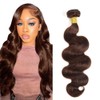 28 Inch Color #4 Bundles Dark Brown Body Wave Human