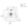NEWKNG Luxury Acrylic Crystal Transparent 2" / 50mm Cube Paperweight,