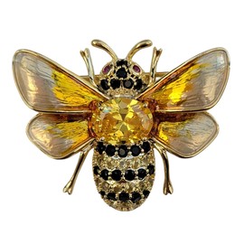 GFM® Bee Brooch - Christmas, Mother's day, Birthday, Valentines Day (Brch-Bee-XR09700P)