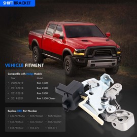 68470756AA Steering Column Gear Shift Bracket Sensor Compatible with 2009-2021 Dodge Ram 1500 2010-2018 Ram 2500 3500 Replace Part Number# 5057506AH 5057506AC 5057506AD 5057506AE 5057506AF 5057506AG