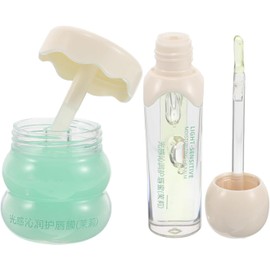 Alipis Set de 2 Piezas de Bálsamos Labiales Hidratantes Esencia de Glicerina para Mujer, No Grasosos, que Retienen la Humedad, Adecuado para Uso de Día y Noche