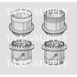 Mitchel Sheet Metal Ductboard Take off Start COLLAR for HVAC Duct Work 6" with Damper