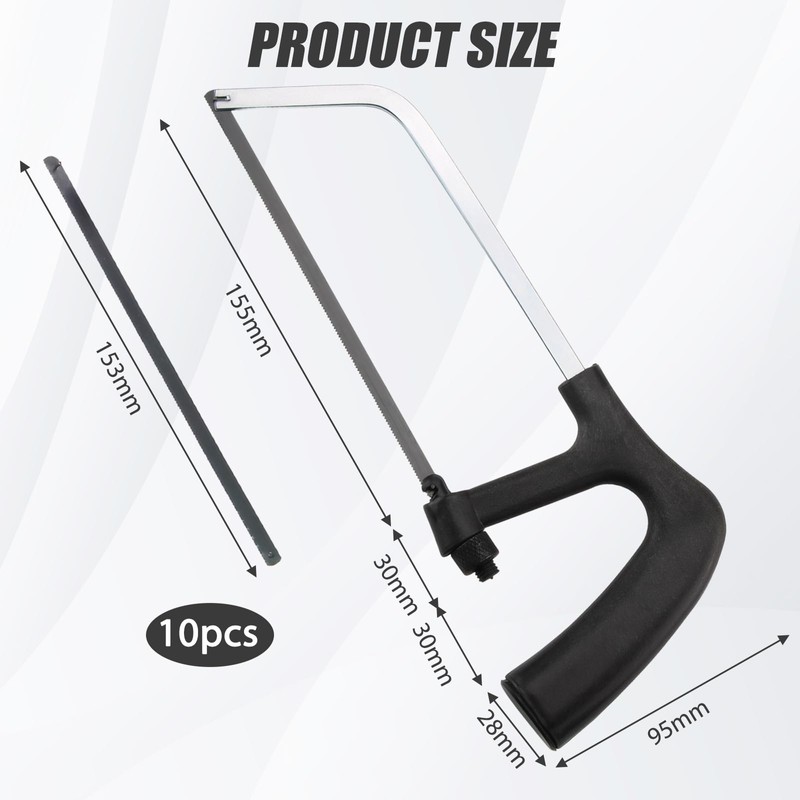 GMHLLES Hacksaw for Metal Cutting, Metal Saw Adjustable Angle Mini