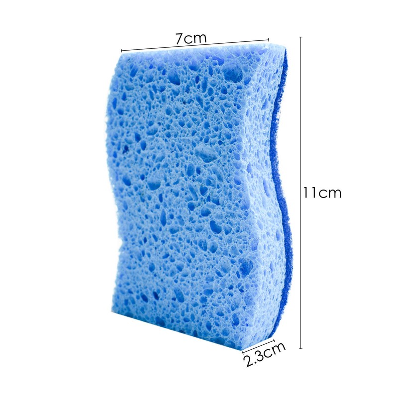 TRIXES Cleaning Sponge - Pack of 12 - Double-Sided Coated
