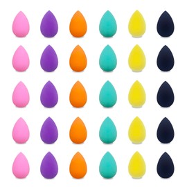 GFOUNS small mini beauty blender bulk makeup sponge for face : 30 pcs mulit-colored makeup sponges for foundation,blending (30 pcs)