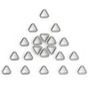 BEYOURD 5/8 inch Metal Triangle Rings, Solid Welded Stainless Steel