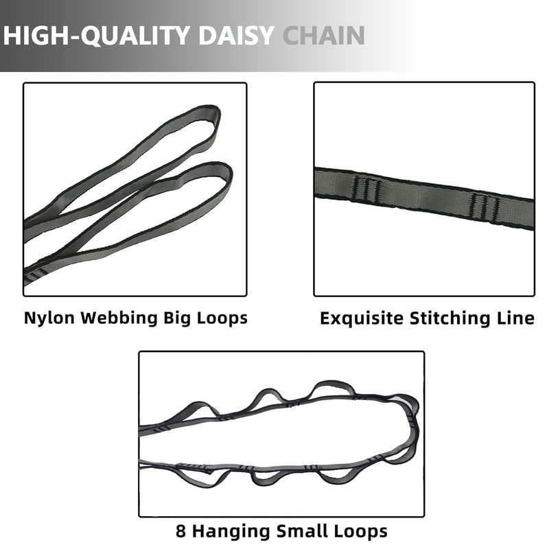 PRIOR FITNESS Yoga Straps Aerial Hammock Accessory Set, 2pcs Daisy
