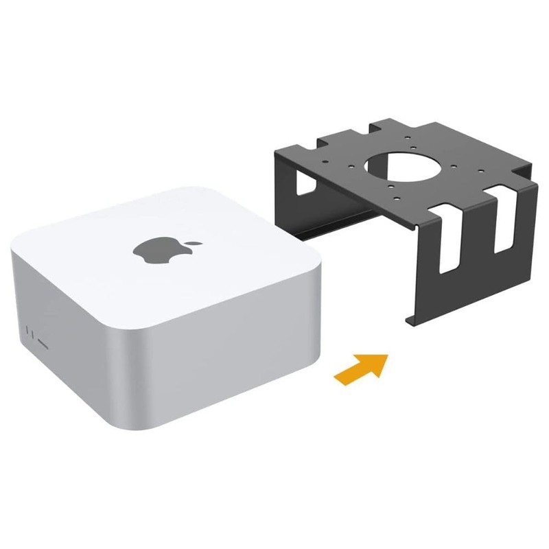 Tiny Room Mac mini M4 Under Desk Storage Bracket, VESA