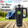 BRENTWOOD GEOJUG CMB-1200BK 40-Oz. Insulated Stainless Steel Tumbler Cup with