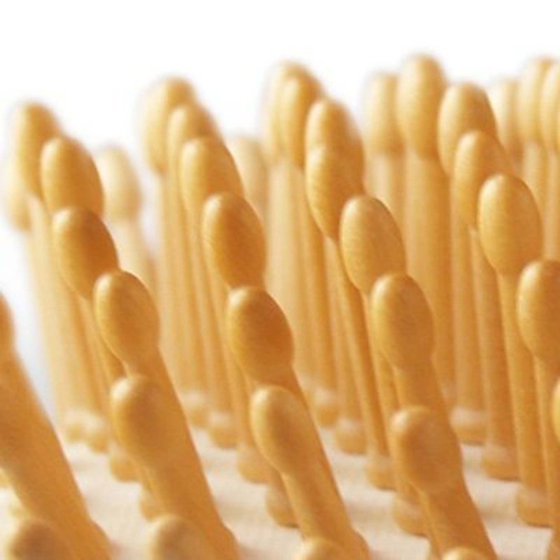 Wood Massage Hair Brush Natural Wrist with Gentle Stimulation