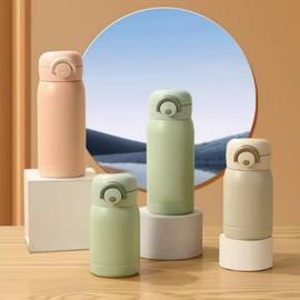 12oz Mini Insulated Water Bottle, Water Bottles for Kids,Small Stainless Steel Thermoses, Bottles for Cold and Hot Drinks,Coffee,Juice, Leak Proof, BPA-Free, Gift (Pink(12oz))