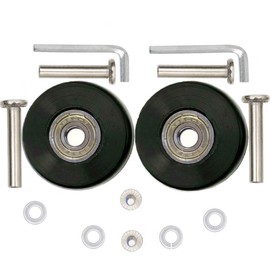 ORO 1 Pair Luggage Wheels Replacement 45mm Case Wheels with 8mm(0.31") Bearings Wheels for Suitcase and Inline Outdoor Skate and Caster Board (45mm)