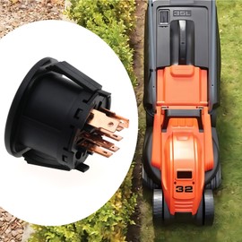 Be In Your Mind Lawn Mowers Tractor Ignition Switch Ignition Switch 4 Position with 2 Key Compatible with Husqvarna Mower 193350 532193350