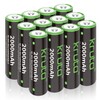 Kruta NiMH Rechargeable AA Batteries, 2000mAh 1.2V NiMH High Capacity