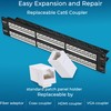 Rapink Patch Panel 48 Port Cat6 with White Inline Keystone