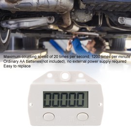 Digital Counter Six Digit Large Screen LCD Display, Possess Ultra Low Power Consumption, Long Battery Life, Large and Clear Display, Electronic Tally Counter, with Magnet Induction