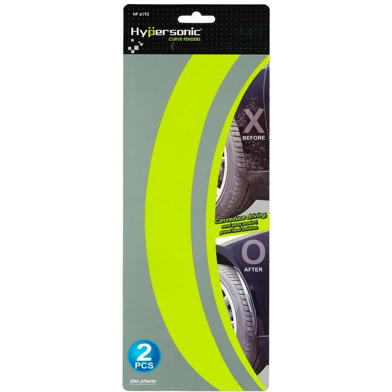 Hypersonic HP6193-3 Universal Wheel Arch Extensions/Mud Flaps, Black